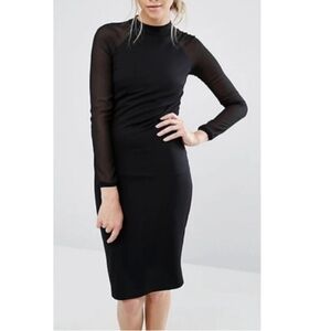 Ted Baker Wrenti Fitted Long‎ Sleeve Rib Dress